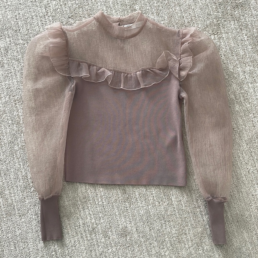 Zara Puff Sleeve Top